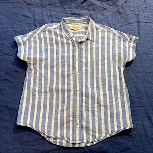 Central striped button-down shirt | Madewell